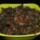Your amaranth leaf and garlic stir-fry is ready to serve!