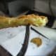 Crispy coating outside, fried eggplant inside.
