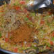 Step five: Now veggies become tender. Add coriander powder and garam masala powder. Mix well.