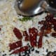 Add grated coconut and fry it along with the other ingredients on low fire.
