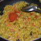 Step eight: Add red chili powder.