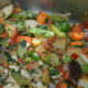 Sautéing vegetables
