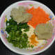 Step two: In a mixing bowl, combine all of the ingredients (except oil).