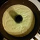 Pour your batter evenly into your bundt pan. Shake it gently to level it out if need be. Bake it at 350 F for 1 1/2 hours. Do not peak at it until the timer says 30 minutes. Be very quiet about it.