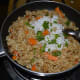 Step six: Add finely chopped coriander leaves.