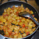 Stir-cooking the mixture