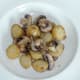 Stir fried vegetables are plated