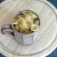 Mug of dried pasta
