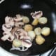 Stir frying vegetables