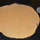 Step five: Heat oil for deep-frying. Cut the disc into diamond shapes by drawing lines across with a diamond cutter or knife.