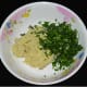 Collect the paste in a mixing bowl. Add chopped fenugreek leaves. Mix well.