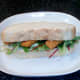 Fish fingers, salad and tartar sauce sandwich