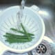 Washing green beans before cooking