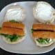 Fish fingers are laid on rocket beds