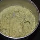 Step five: Grind them together, adding water little by little to make a smooth sauce. Collect it in a bowl.