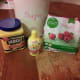 Gather all your goodies. You will need 1 1/2 cups frozen raspberries. (I just bought a 10 oz bag), 1 Tbsp Corn starch, 2 Tbsp lemon juice, and 1 1/4 cup sugar.