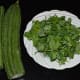 Ridge gourd and fenugreek leaves.