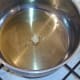 Garlic is sauteed in olive oil