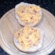 Cheese and onion spread on roll hlaves