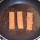 Shallow frying fish fingers