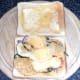Cheese and onion crisps are added to sandwich last of all