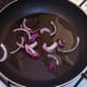 Onion is briefly sauteed