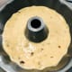 Pour batter into a greased baking pan. Bake for 40 minutes or until pudding is golden browned.