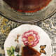 Slice the pudding and serve on a serving plate.