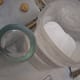 Use the bottom of a glass and pastry flour.