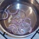 Sauteing onion and garlic