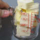 melt the butter in a cup in microwave. It will fit in a regular glass cup. Yes.