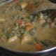 Step eight: Add two cups of water. Bring the mix to a boil. Add amchur powder. Simmer for two minutes. Turn off the stove. Your favorite mixed vegetable curry is done!