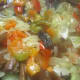 Sauteed vegetables. Add last.