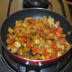 Step six: Saute the mix for 30 seconds.