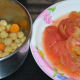 Step five: Cook chickpeas and carrots until they are soft. Follow the instructions for cooking.