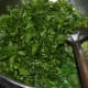 Step four: Throw in chopped fenugreek leaves. Saute on a medium-high heat for about 4-5 minutes or until the fenugreek leaves completely wilt and get cooked.