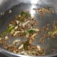 Step two: Heat oil in a deep-bottomed pan. Saute mustard seeds till they splutter. Add all other ingredients as per instructions. Saute them until you get a nice aroma from the roasted spices.