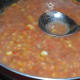 Step two: Add tomato puree.