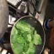 Parboil the spinach.
