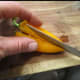 cut in half