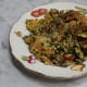 Variation on choi poh omelette: diced snake beans and sliced fresh chillies added.