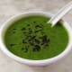 Enjoy sipping this awesome spinach puree soup with white sauce.