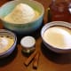 Ingredients of the coconut sweets: coconut, sugar, egg whites, honey, cinnamon, vanilly