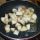 Step two: Saute sweet potato dices in 1/2 tsp butter or olive oil for two minutes.