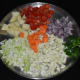 Chopped veggies