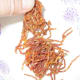 Use a few strands for each cookie.