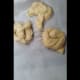 place boiled pretzel on parchment paper