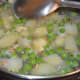 Step three: Add a cup of water. Cover the pan. Cook until the veggies are soft and get cooked.