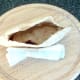 Mushroom, onion and spicy sauce pitta pocket