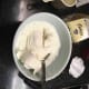 Whisk cream cheese and yogurt together.